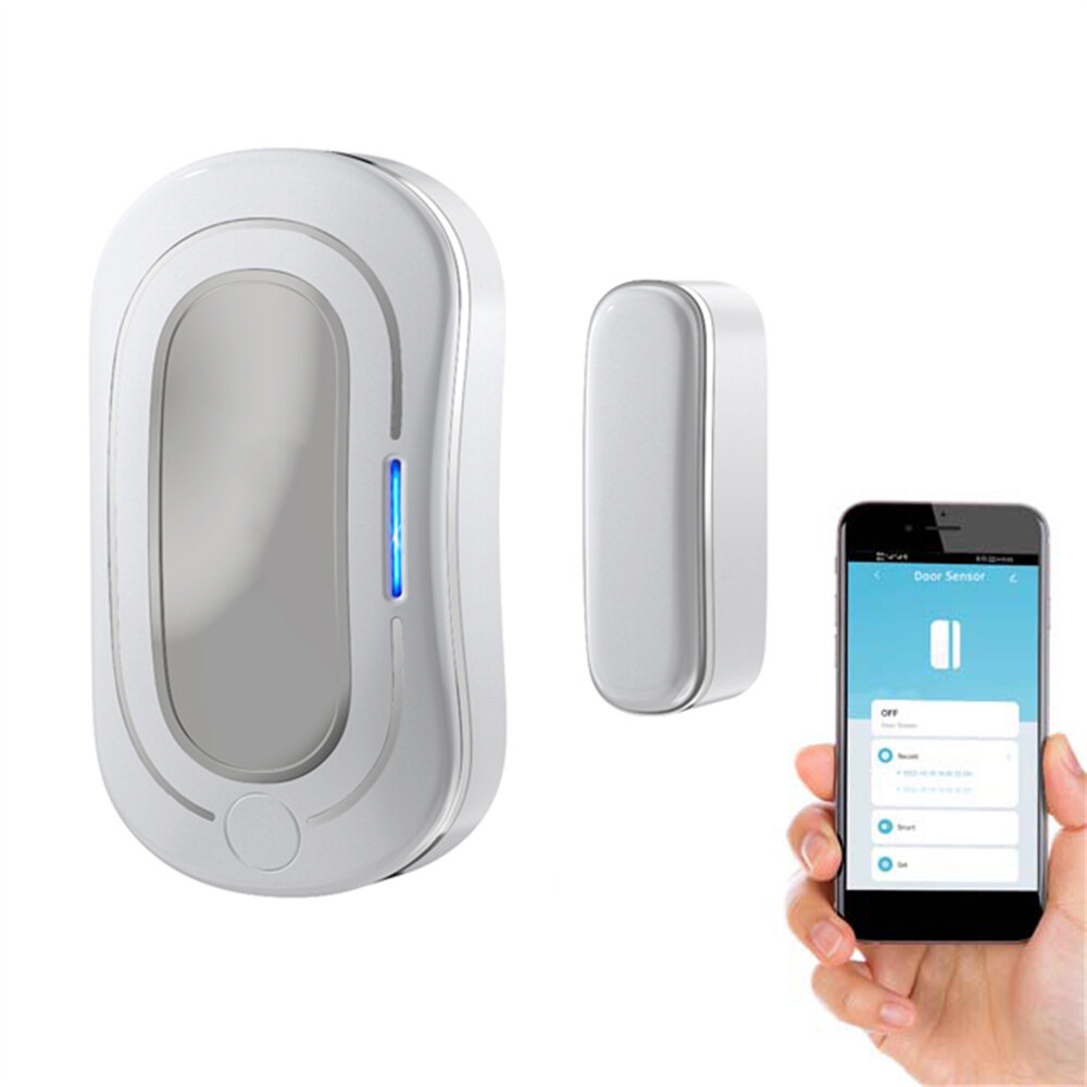 Abaaba Tuya Zigbee Smart Door Magnet Door And Window Sensor Rechargeable Wireless Smart Door And Window Sensor Alarm Alexa Smart Home