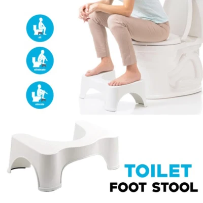 Non Slip Toilet Poo Poo Stool Safety Thick Chair Bathroom Bath Squat Sit Step Stool Squatty Potty Platform Shower Chair