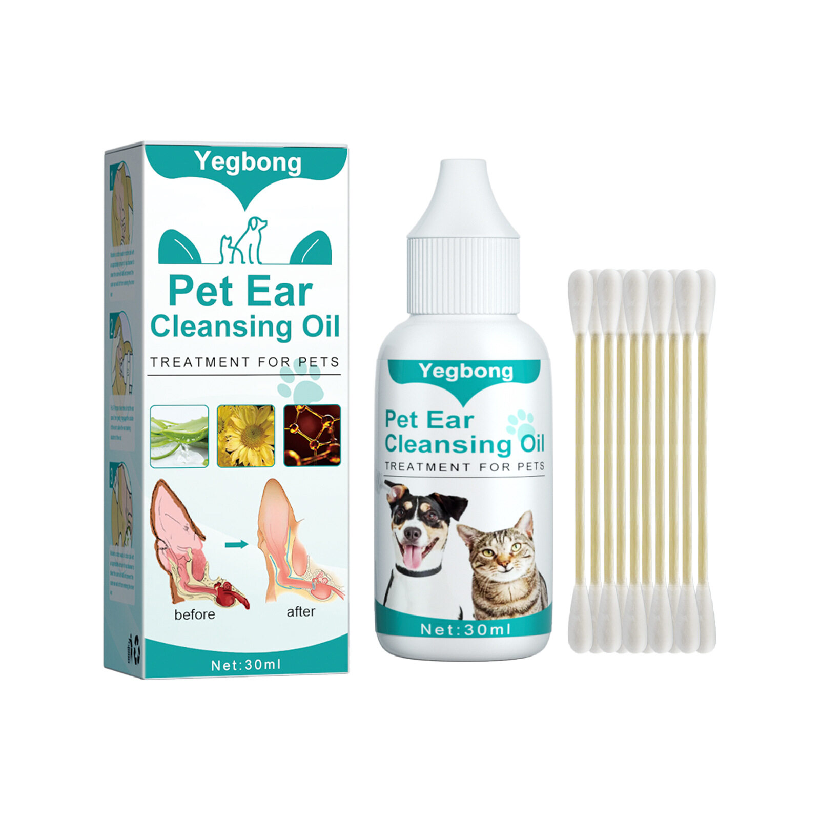 Dog and Cat Ear Mite Treatment Ear Mites Dog Ear Mite Oil Pet Ear