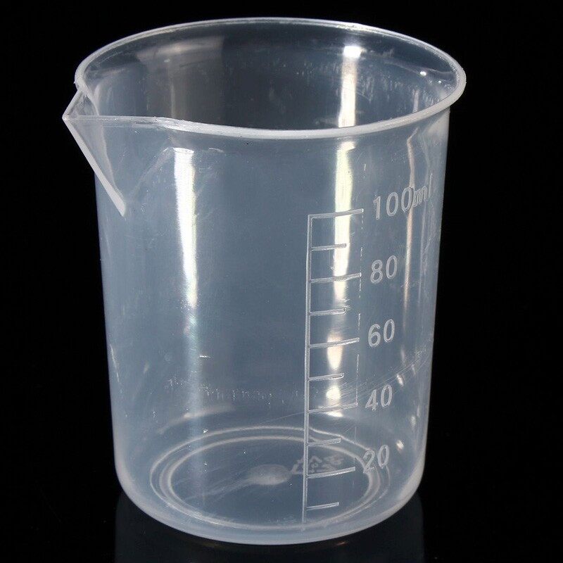 1 Chiếc Bình Đo Lường Bằng Nhựa 100Ml Cốc Đo Lường Dụng Cụ Phòng Thí Nghiệm Nhà Bếp Bề Mặt Chia Độ
