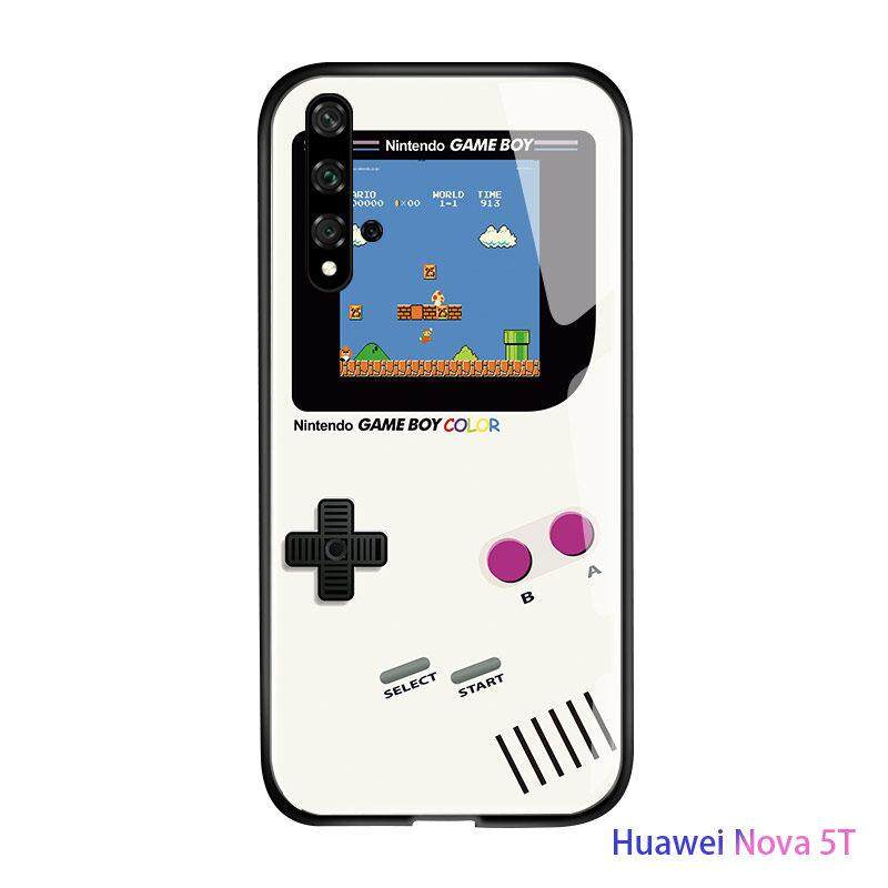 For Huawei Nova 5t Creative Classic Vintage Case Phone Game Boy Gamepad Design Cover Shockproof Glossy Tempered Glass Phone Casing Lazada Ph