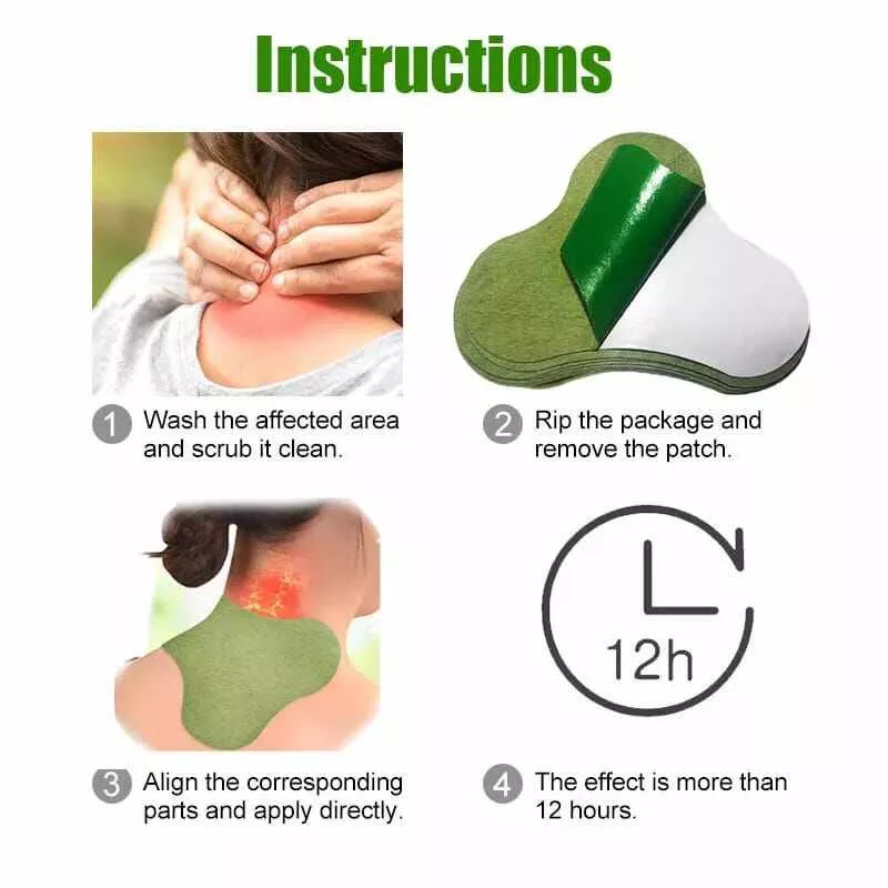 Ay Tsao Neck Patch Knee Patch Shoulder Patch Waist Patch Warm Moxibustion Patch 12Pcs/Box Specialized in treating joint pain