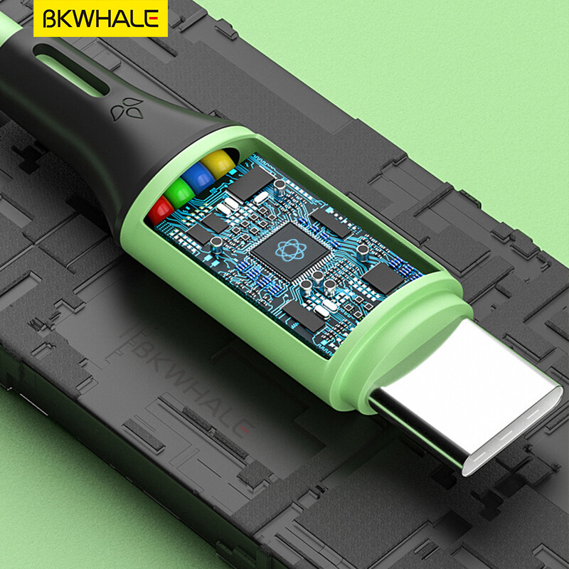 BKWHALE Macaron Silicone Charge cable Micro USB Charging Cables