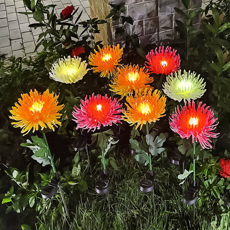 LED Lights Solar Lights Intelligent Light Control Sensor Lights Floor Lights Simulation Chrysanthemum Lights Outdoor Decorative Lights Street Lights Garden Lights Garden Lights Lawn Lights Waterproof
