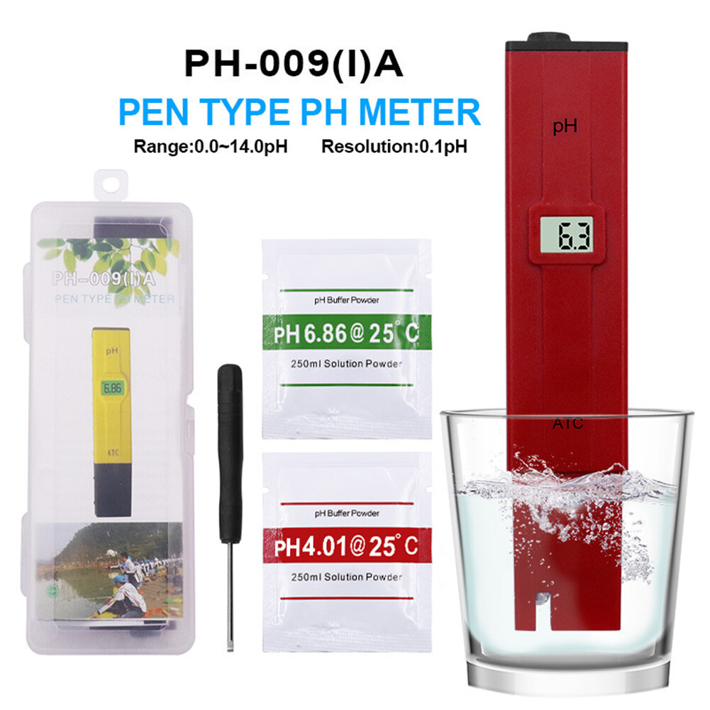 Baicai Kitchen High-precision Backlight PH Meter Pen Pool Water Quality Test Tool with ATC