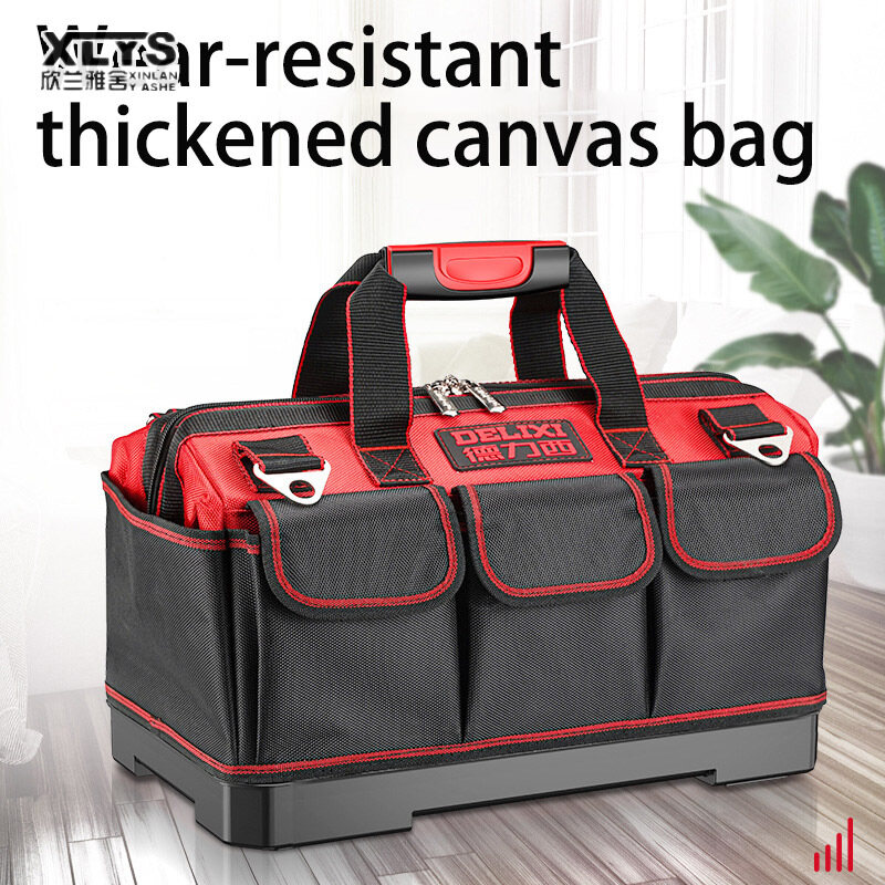 XINLANYASHE [Miễn Phí Vận Chuyển]West Tool Dụng Cụ Phần Cứng Đa Năng Dụng Cụ Chống Mòn Dày Túi Vải Thợ Điện Thợ Mộc Tote Túi Dụng Cụ