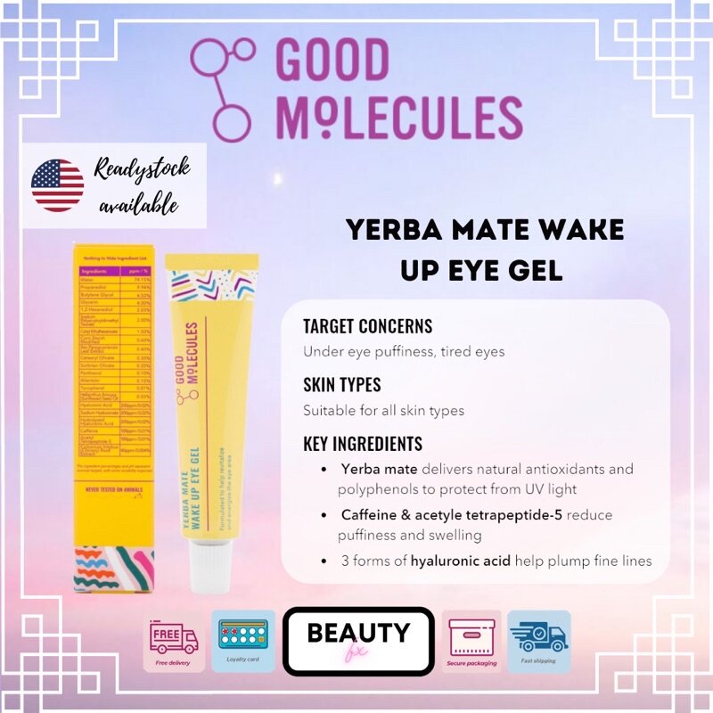 GOOD MOLECULES Yerba Mate Wake Up Eye Gel Lazada