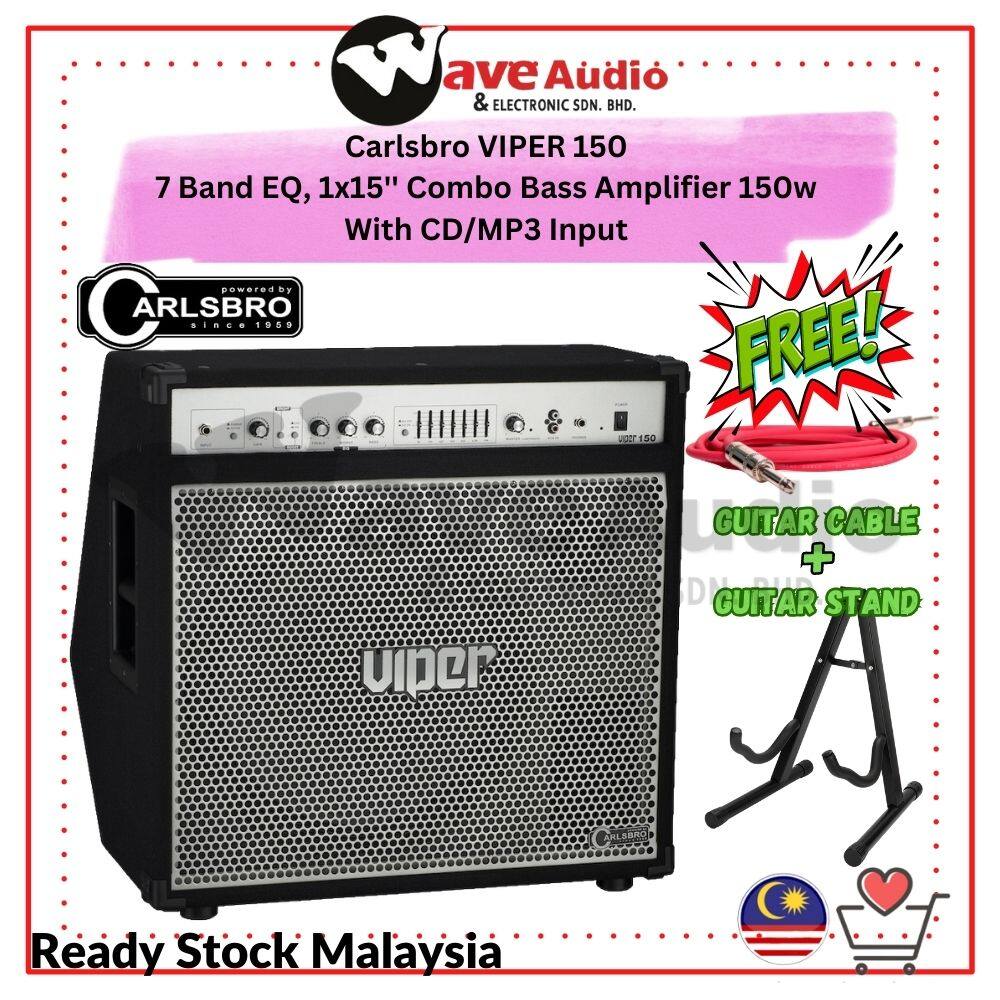 CARLSBRO VIPER-150 7 Band EQ, 1x15'' Combo Bass Amplifier 150w With CD/MP3 Input (VIPER150) {FREE Cable and Stand} | Lazada CARLSBRO VIPER-150 7 Band EQ, 1x15'' Combo Bass Amplifier 150w With CD/MP3 Input (VIPER150) {FREE Cable and Stand} | Lazada