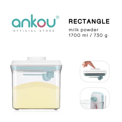 ANKOU Air Tight Milk Powder Container - Rectangle (1700ml)