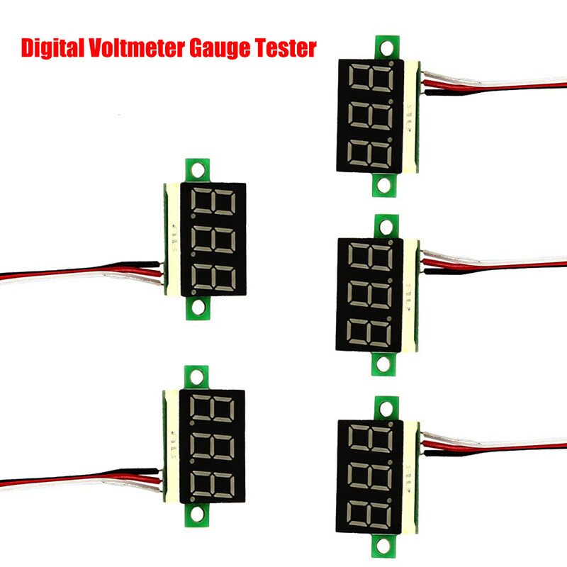 Dc 0-30V 0.36 inch3 hiển thị chữ số vôn kế mini kỹ thuật số LED Vôn kế cụ đỏ/xanh/Gree