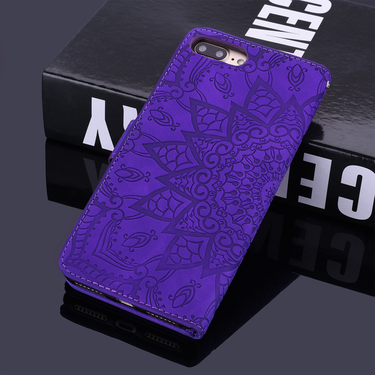 for Samsung A51 A71 Leather Case, Wallet Phone Case Light Slim Flip Folio Cover Durable Shell Genuine Matte Calf Skin Feel, with Kickstand and Cash Card Slots Wristband