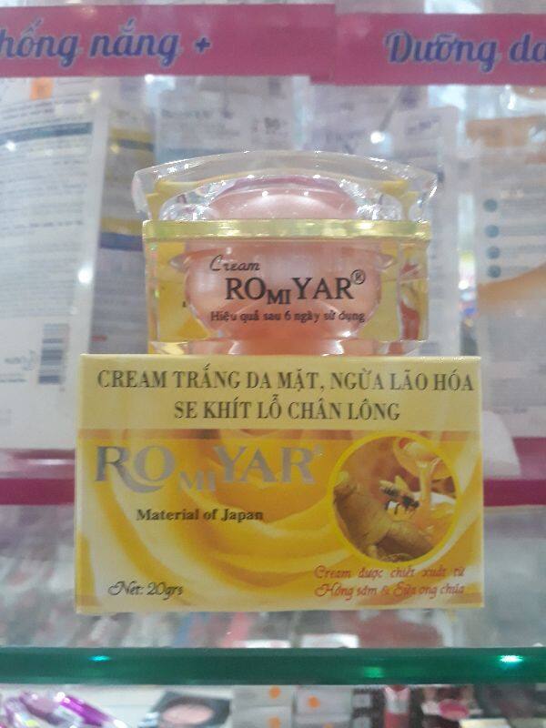 Kem Trắng Da Mặt Ngừa Lão Hóa Se Khít Lỗ Chân Lông Romiyar 20G