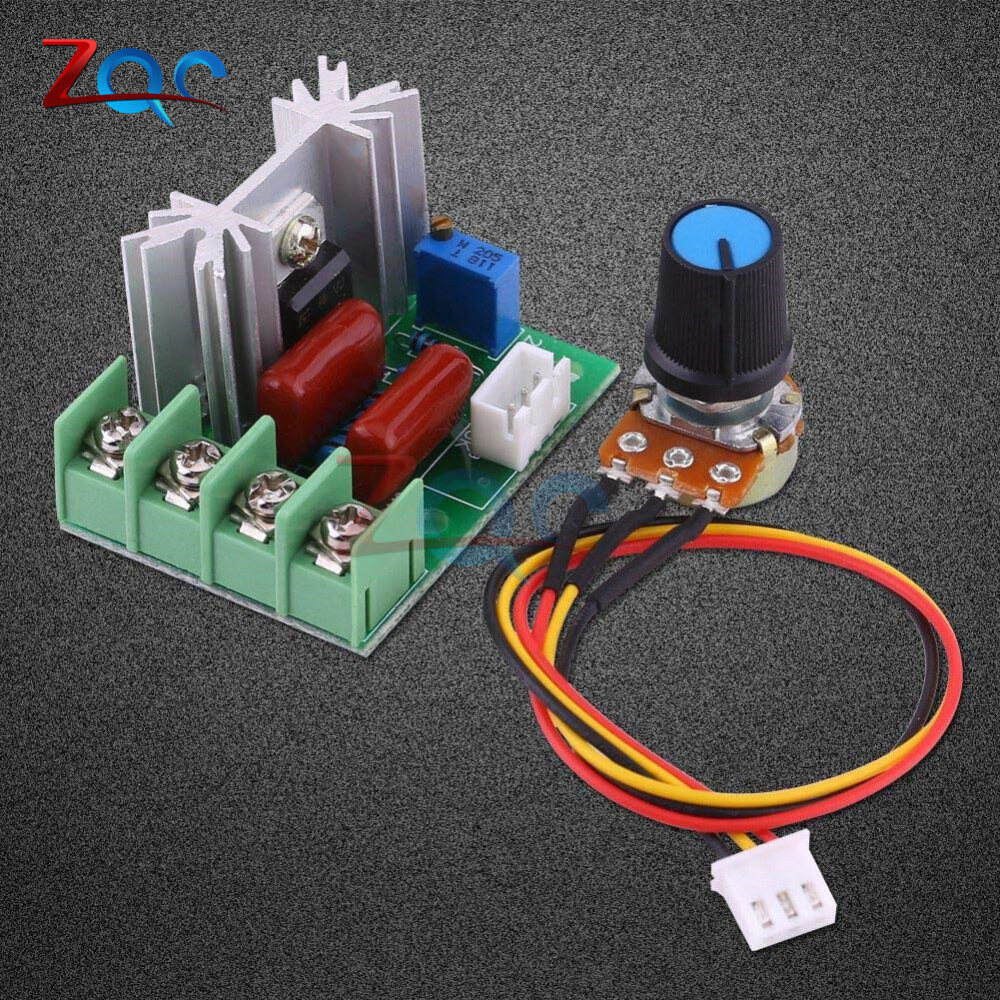 Bộ Điều Chỉnh Điện Áp SCR Công Suất Cao TTLIFE, AC 220V 2000W, Bộ Điều Chỉnh Tốc Độ Động Cơ, Mô Đun Điều Khiển Tốc Độ Động Cơ Với Chiết Áp