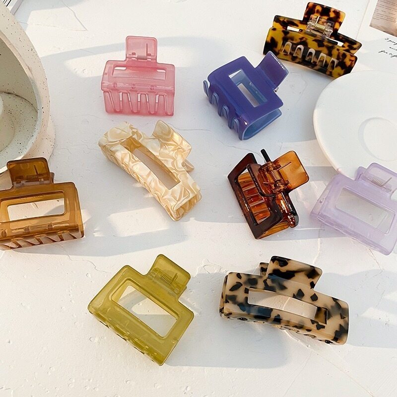 Korean Style Square Plastic Hairpin