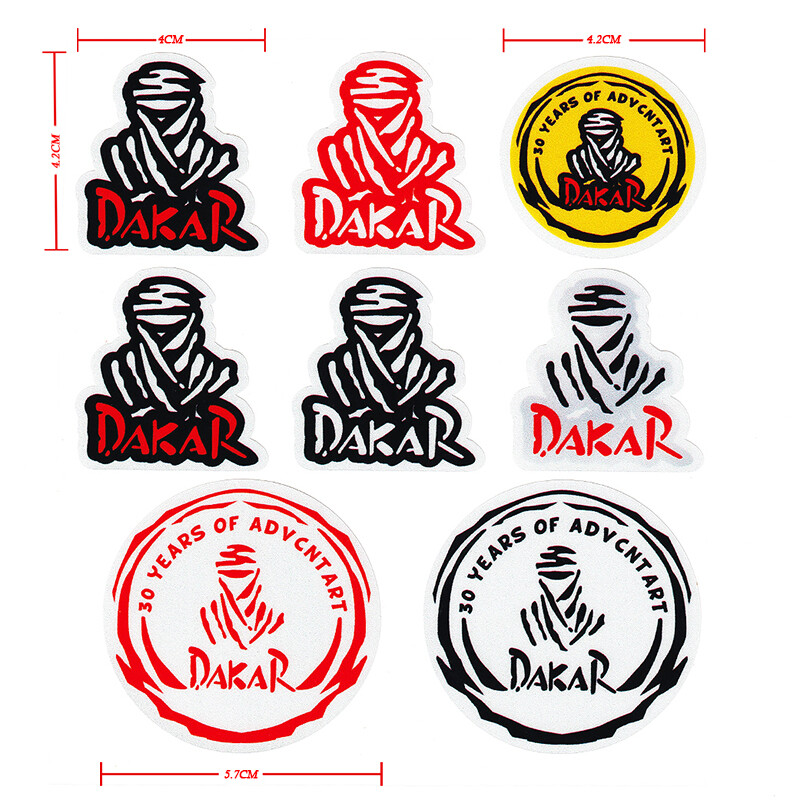 NO.L149 The Paris Dakar Rally 3M Reflective Modified Whole SET Stickers Waterproof MOTO GP Decals Racing Motorcycle Motocross
