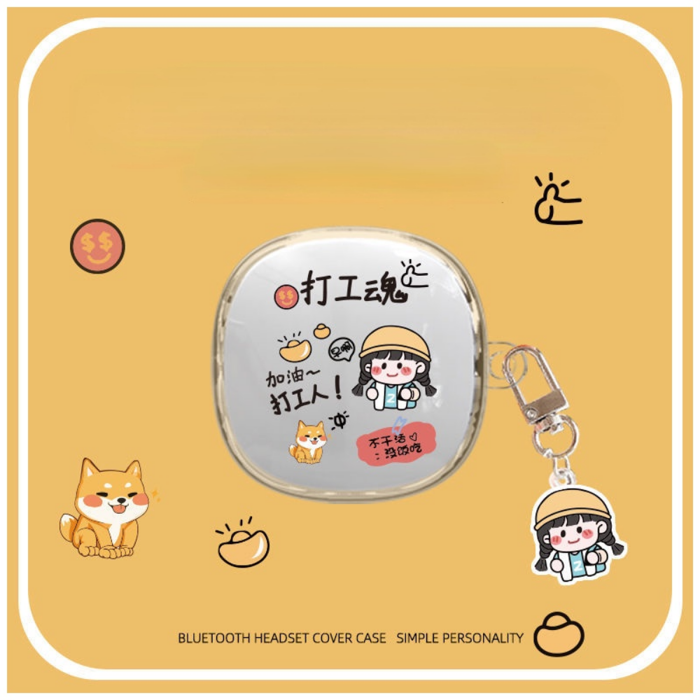 Ready stock! for baseus wm02 case cartoon astronaut for baseus wm02 casing soft earphone case cover
