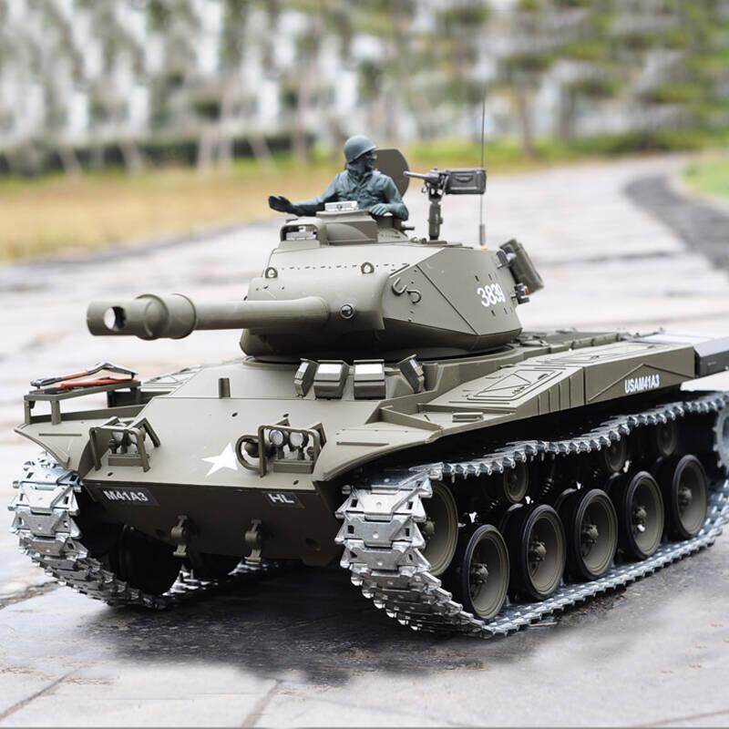 Heng Long Remote Control Tank 1/16 Walker Bulldog RC Tank  Upgraded Version with Infrared Metal Track