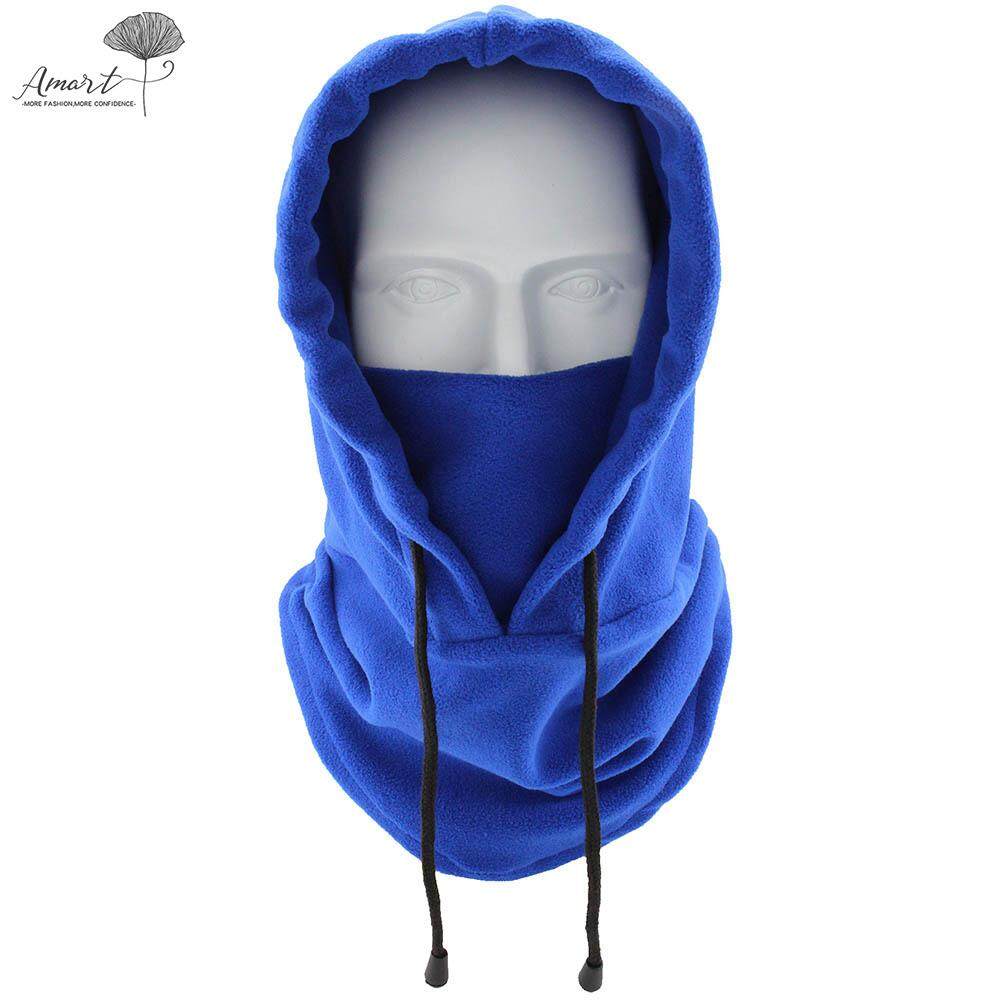 Amart Fashion Ninja Masker Wajah Salju Windproof Ski Musim Dingin Topi Tali Topi Olahraga