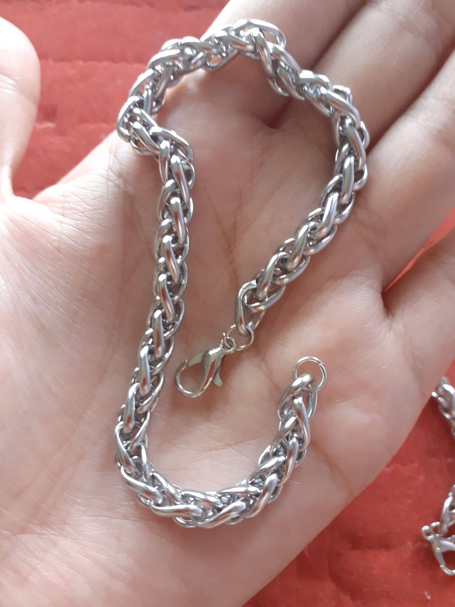 Gelang Tangan Stainless Steel Lelaki Design 2 Saiz 21cm Lazada