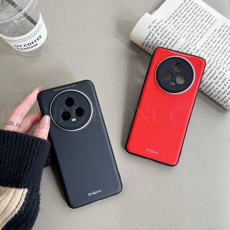Cho Honor Magic 5 Pro vỏ điện thoại Da Cảm Thấy Matte Honor Magic 4 Pro / Honor Magic 5 Cao cấp vỏ mềm Không dính vân tay chống sốc bảo vệ trường hợp