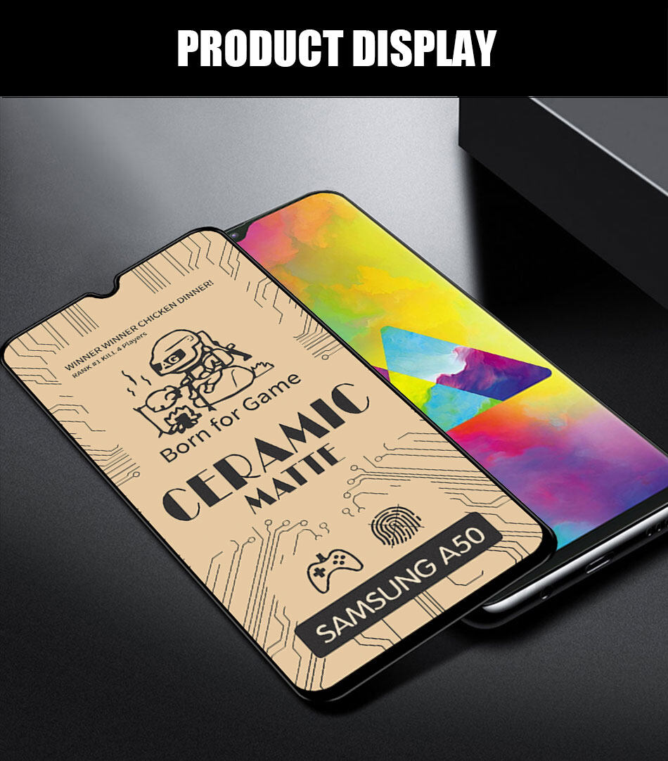 AG Kính Cường Lực Gốm Dẻo Full Màn cho Samsung Galaxy Note 10 S10 Lite S20 fe A71 M51 A72 A52 A32 A12 A02s A42 A20s A02 A30 A30s A50 A50s A10 A10s A70 A70s A01 A11 A31 A51 A21s Miếng dán màn hình