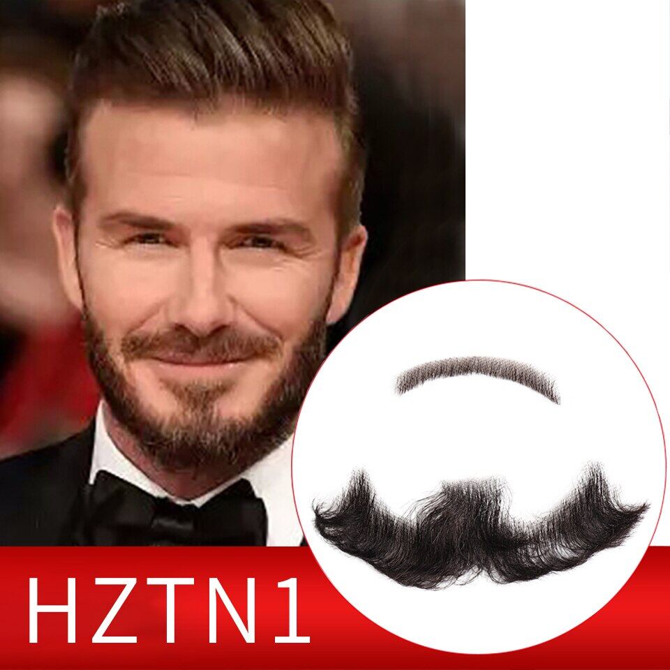 {“ AOOSOO Fake Beard Lace Fake Beard And Moustache Real Handmade Light Beard For Men Invisible Beards