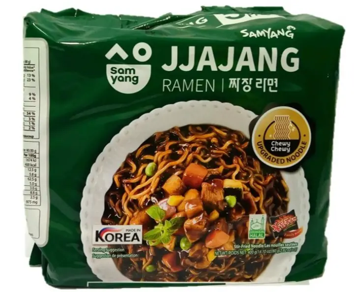 Korean Samyang Ramen Jjajang Halal Instant Noodle 80g X 5 Packs Lazada