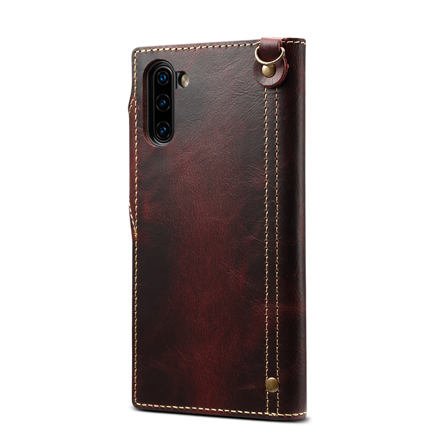 Genuine Leather Wallet Cover for Samsung Galaxy Note 8 9 10 20 Real Leather Case Galaxy Note10+ Note10 Plus Note20 Ultra with Pocket Hand Strap