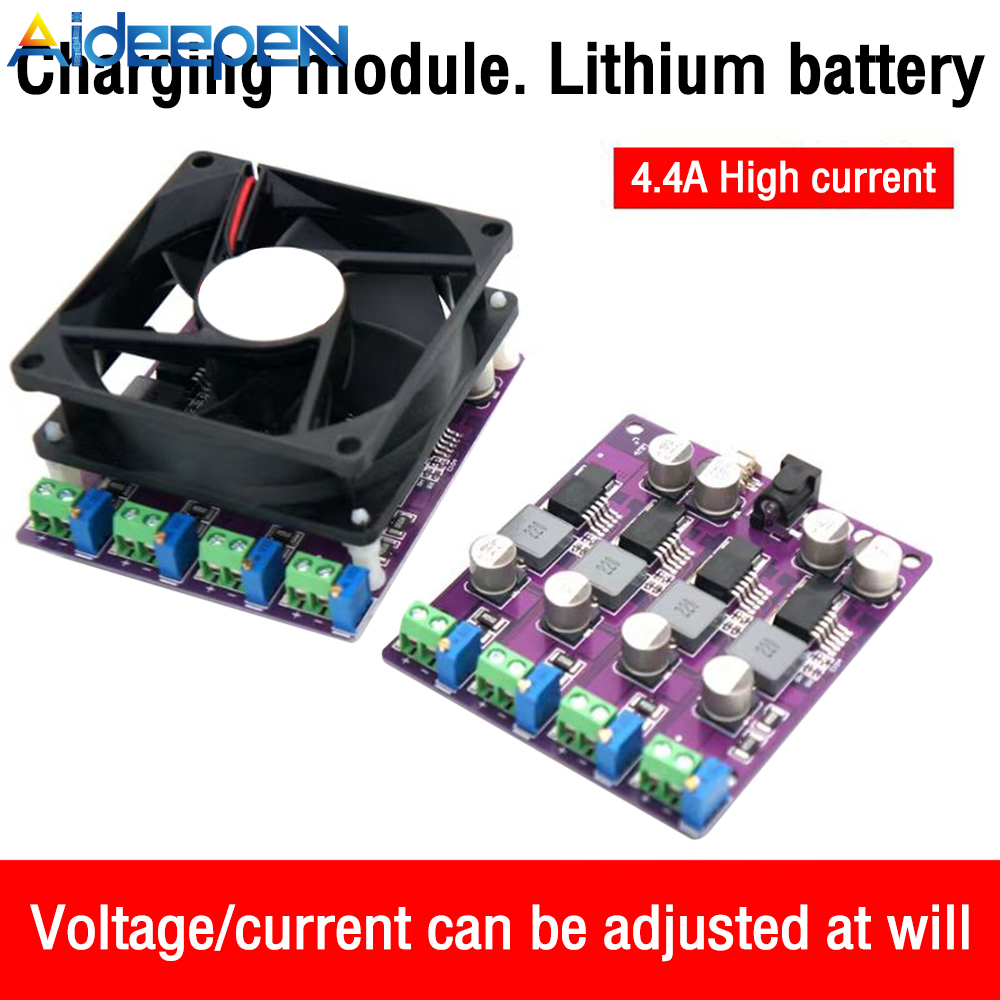 Aideepen Bảng Mạch Lithium Batt Mô-đun Sạc Mô-đun Bước Xuống Bảng Sạc DC 4,4a Bộ Sạc Bộ Chuyển Đổi Điện