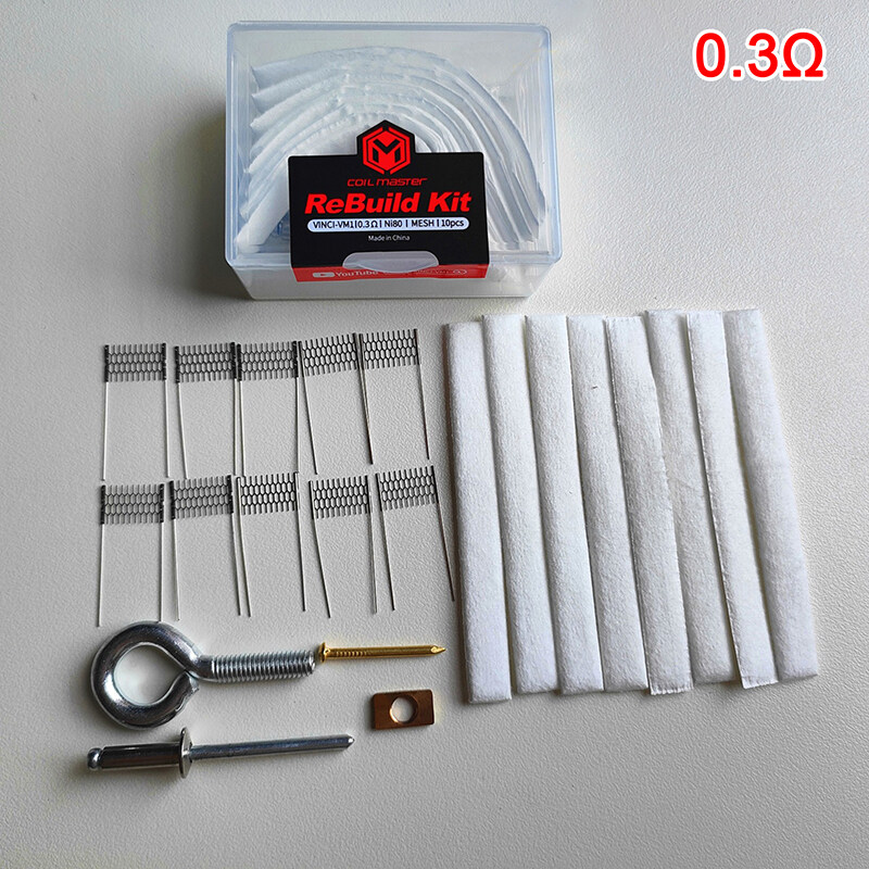 DIY Rebuild Kit for VINCI RPM 0.3/0.4/0.6ohm Mesh Coil Replacement Tool