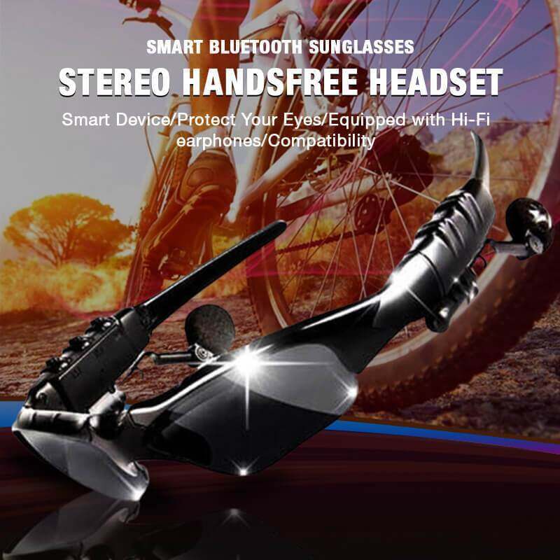 smart bluetooth sunglasses stereo handsfree headset