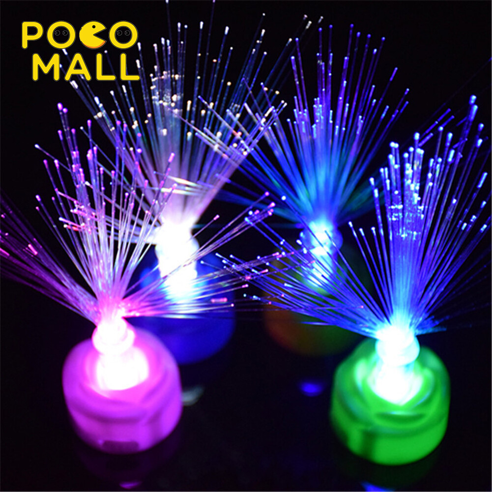 Color Changing Fiber Optic LED Night Light Lamp Home Decor Holiday Party Gift