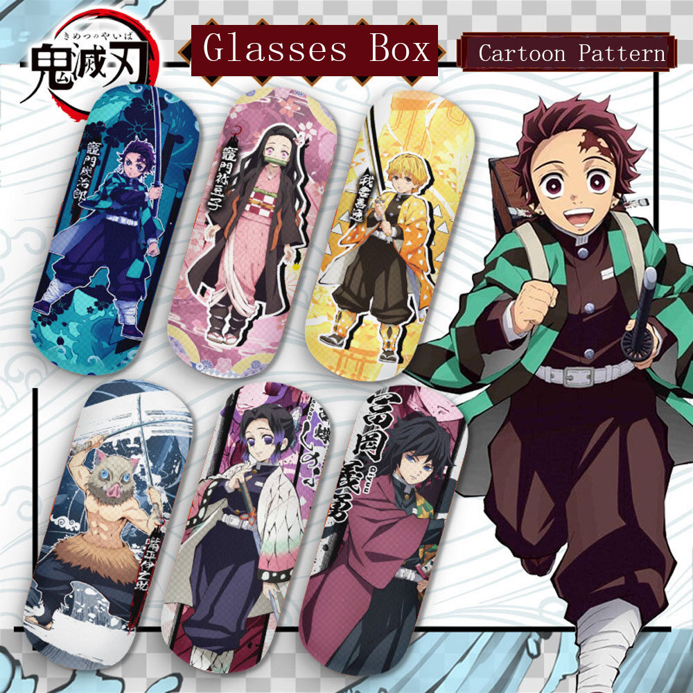 Quà Tặng FARRELL Bao Da Đựng Kính Mắt Hoạt Hình Kimetsu No Yaiba Cho Học Sinh Anime Nhật Bản, Hộp Kính Diệt Quỷ