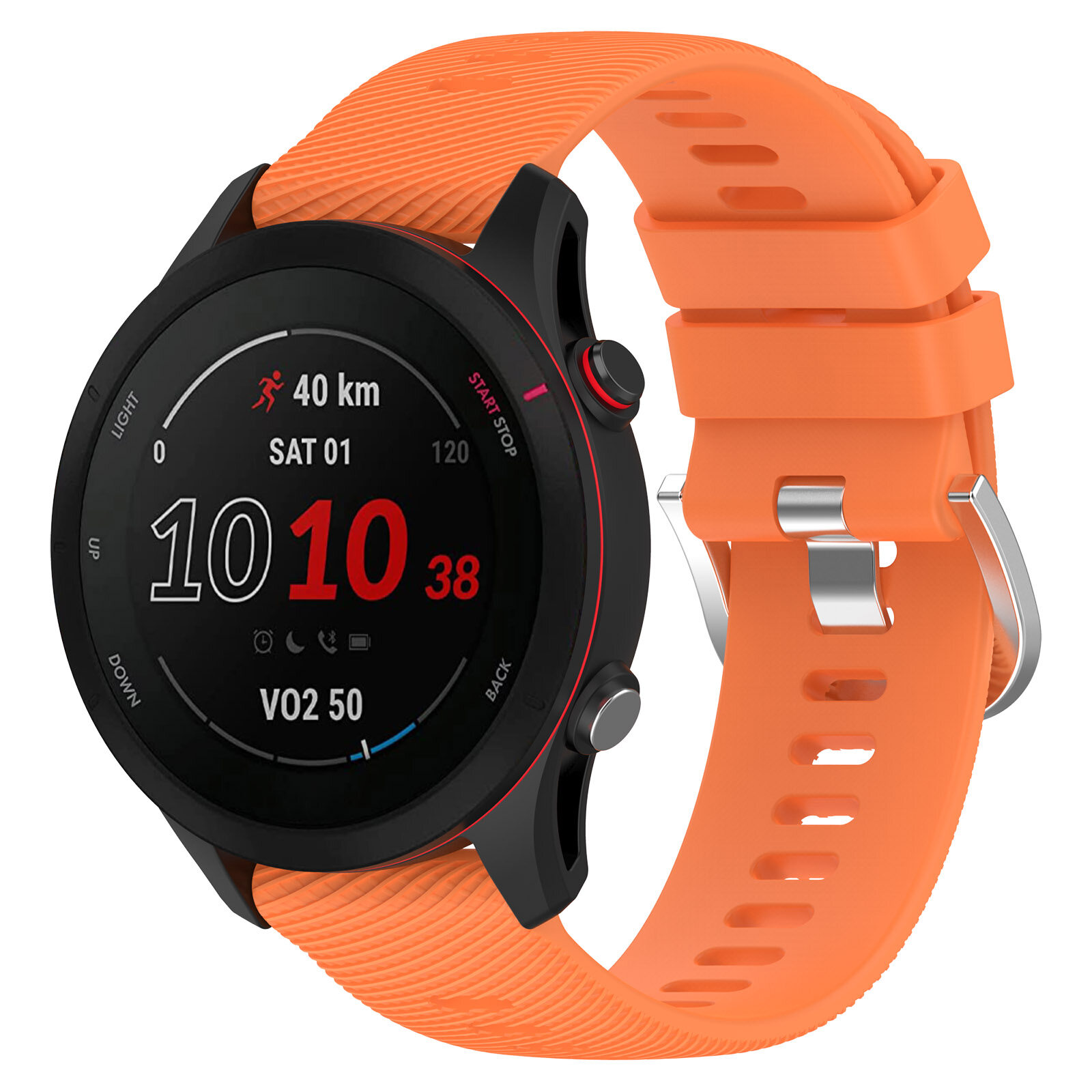 Dây Đeo Tương Thích Với Đồng Hồ Thông Minh Garmin Forerunner 265 S/265, Đồng Hồ Thông Minh Nghe Nhạc Silicon Mềm Dây Đeo Cho Garmin Garmin Forerunner 265 S/265