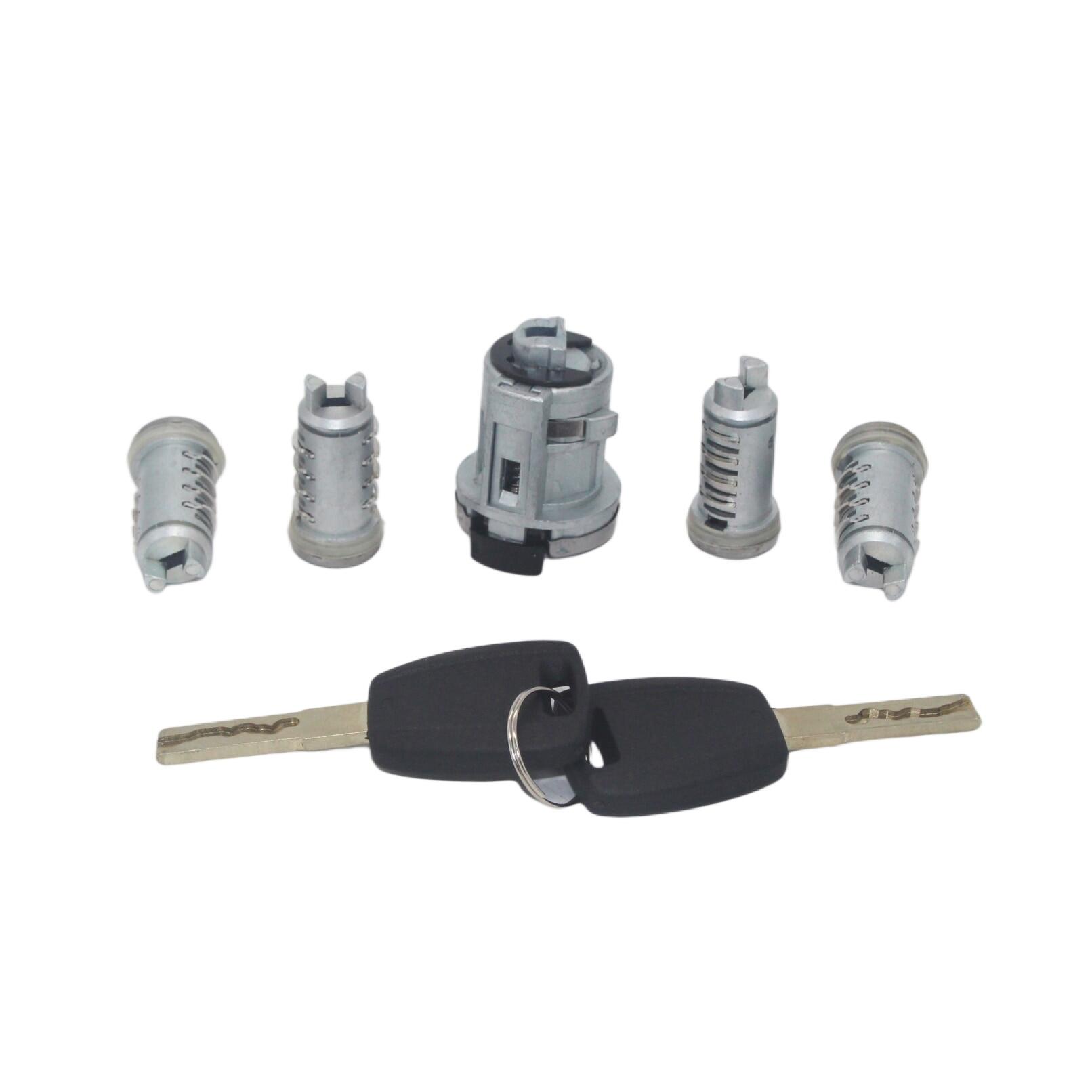 Al162 for fiat doblo cargo punto panda 5pcs complete set ignition door trunk lock barrel cylinder with sip22 blade keys