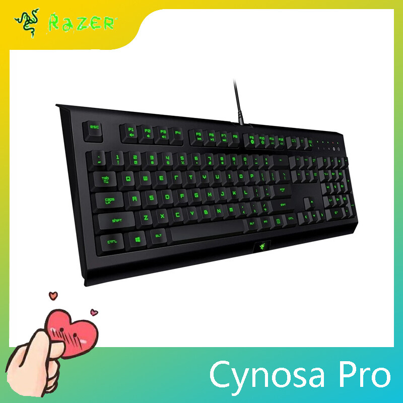 Razer Cynosa Pro Gaming Keyboard Cable Backlit Membrane Keyboard for Gaming Macro Recording Programmable Keys 104 Keys for Laptop sanuolangzhu-zyb Singapore