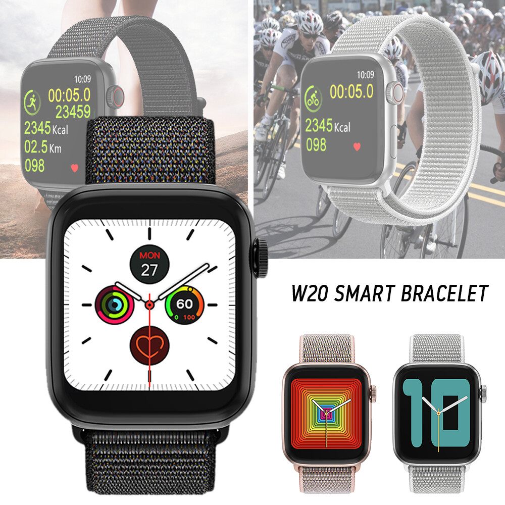 W20 Smartwatch Pria Seri 5 Sentuh Penuh IP67 Kebugaran Kedap Air Tracker  Arloji Cerdas Pemantau Wanita | Lazada Indonesia
