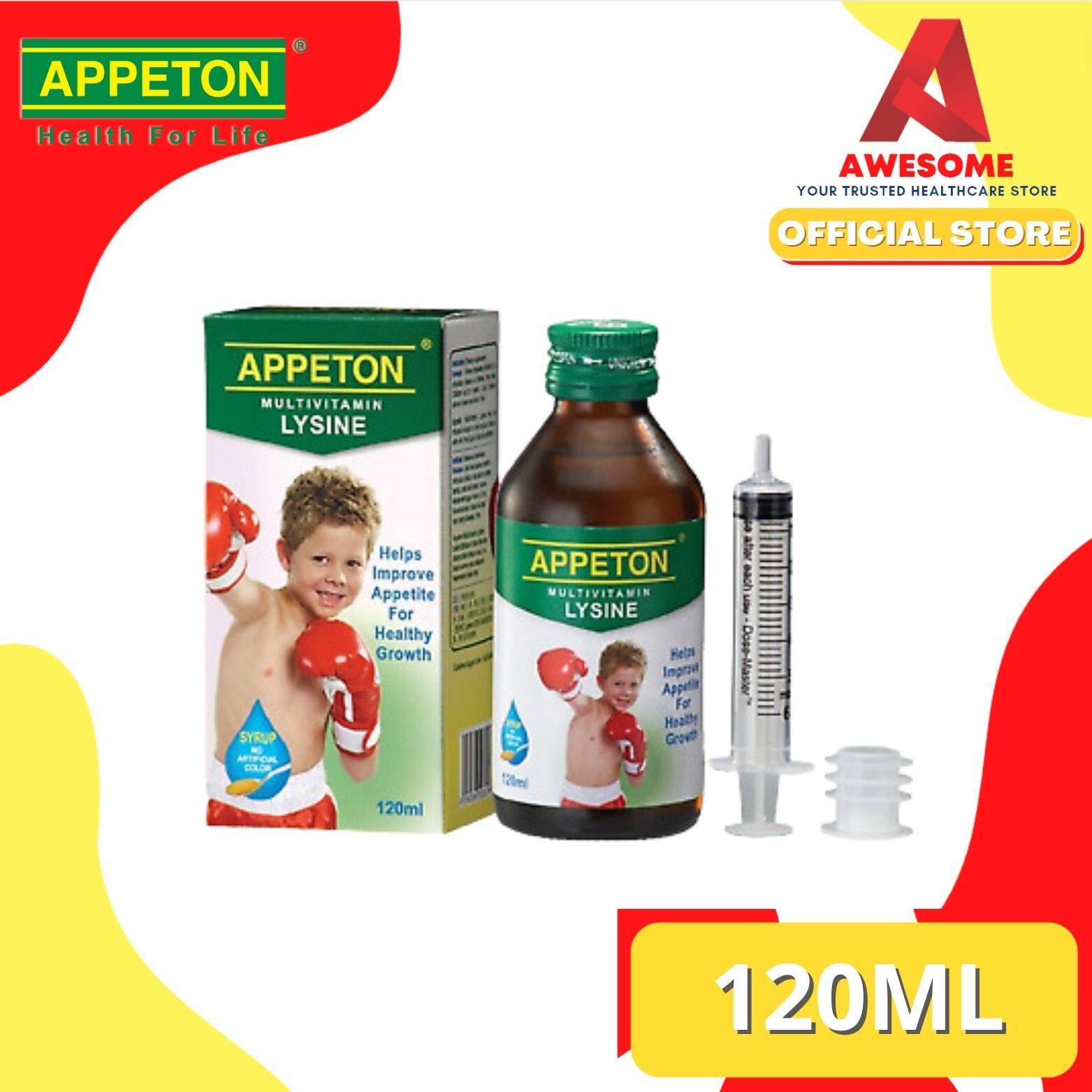 Appeton Multivitamin Lysine Syrup (120ml) Lazada