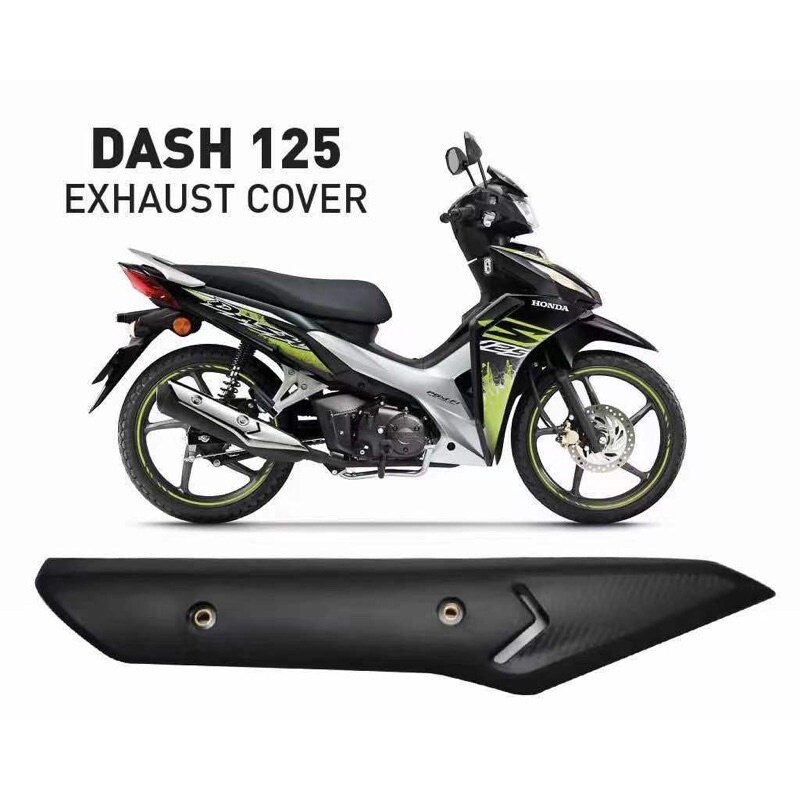 ✟✥✚ HONDA DASH125 FI DASH 125 NEW FUEL INJECTION MUFFLER PROTECTOR EXHAUST  COVER BIG M.PROTECTOR