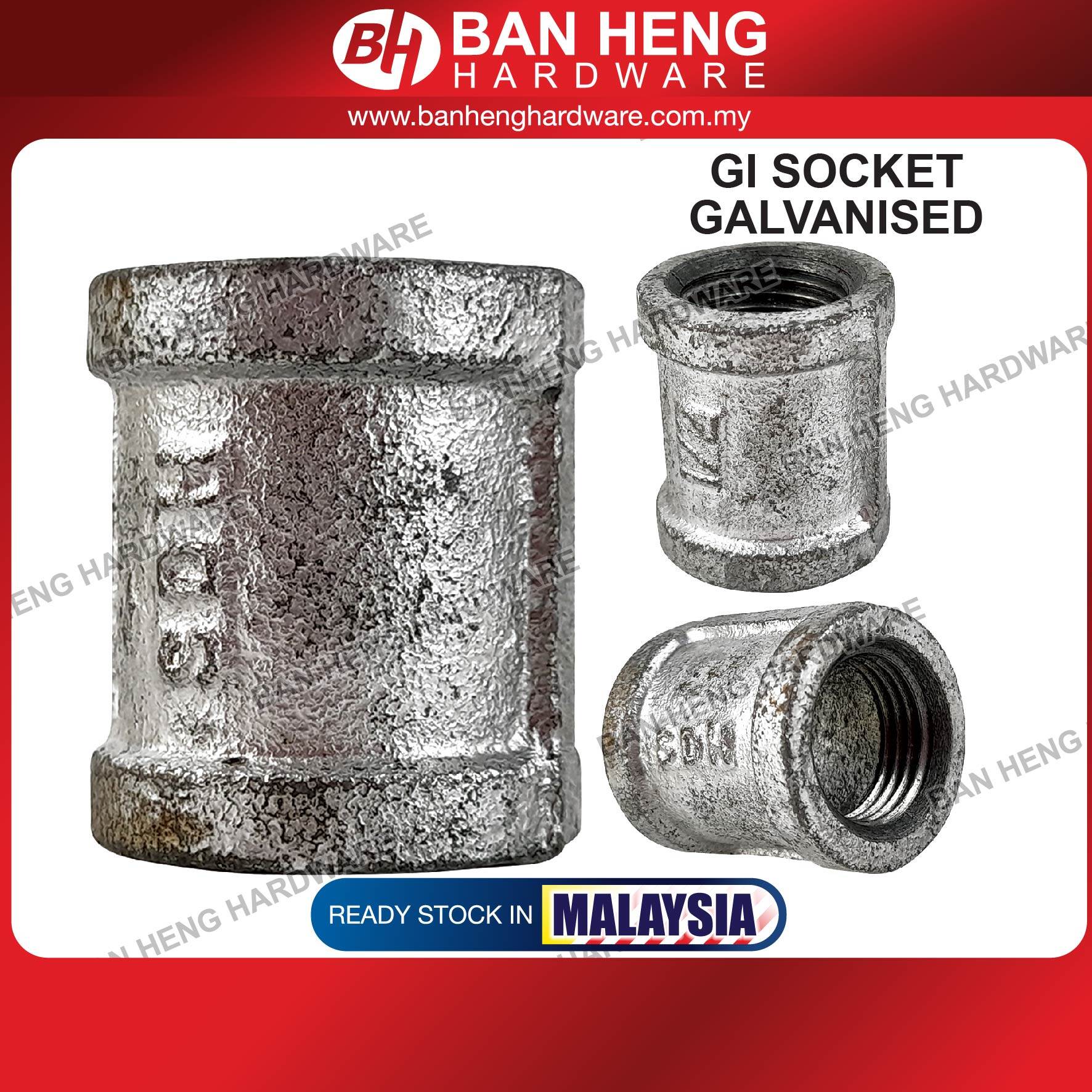 [PART 1] GI FITTING GALVANIZED PAIP AIR FITTING GI SOCKET Lazada