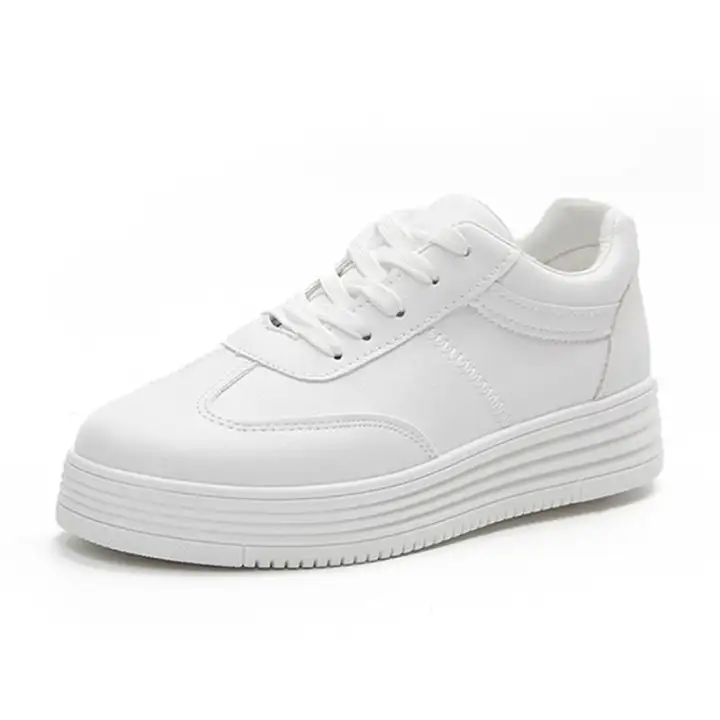 thick sole white shoes
