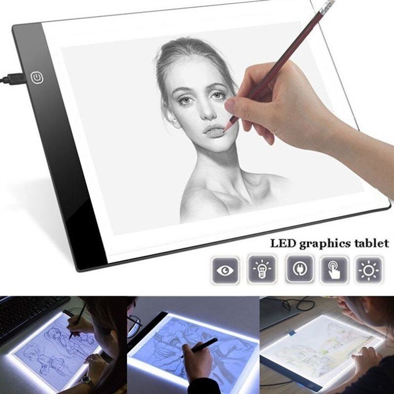 UNI 🔥Ready Stock Diamond Painting Embroidery Tools LED Light Pad Dimmable Light Board Full Drill
