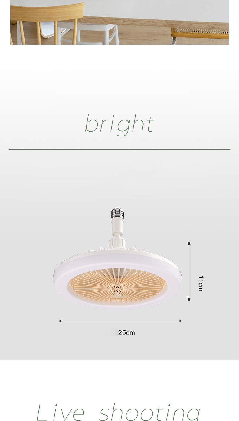 LED ceiling light fan light e27 screw modern simple aromatherapy fan light bedroom light living room light household ceiling fan light