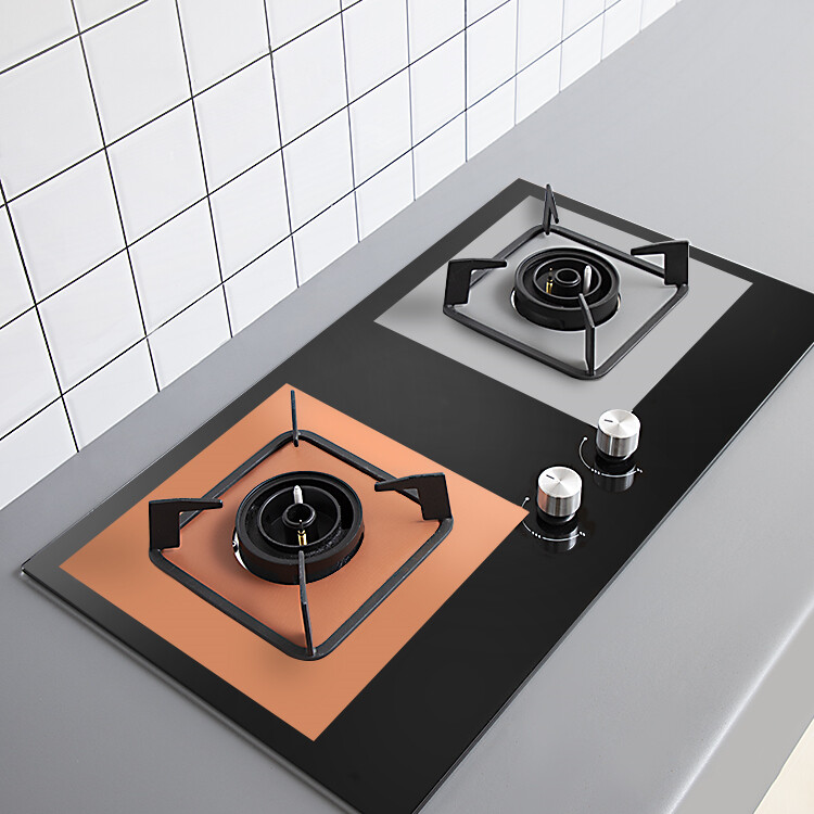 Reusable Gas Stove Protector liner Clean Pad For Kitchen Cookware Hob Range Protector Stovetop Burner Protector Liner Cover For Cleaning Kitchen Supplies Kitchen Gas Stove Top Burner Reusable Protector Cleaning Cover Pad Liner