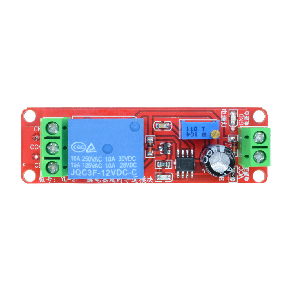DM Mô-đun Công Tắc Rơ Le Hẹn Giờ Điều Chỉnh Độ Trễ  Chính Hãng Bộ Dao Động NE555 12V 0-10 Giây