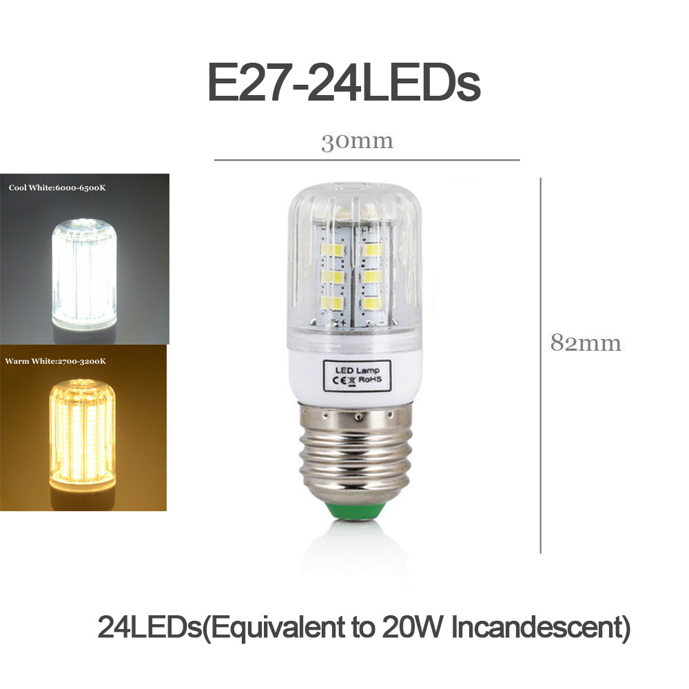Led lamp corn bulb led e27 220v led bulb home light 7w 12w 20w 25w 30w 35w 40w 45w lampada candle lights 5730 table lamp 30 42 - 136 165leds
