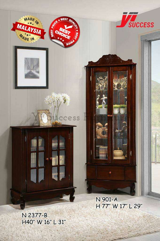 Yi Success Corner Display Cabinet Hall Cabinet Almari Hiasan Living Room Cabinet 2 Doors Display Cabinet Lazada