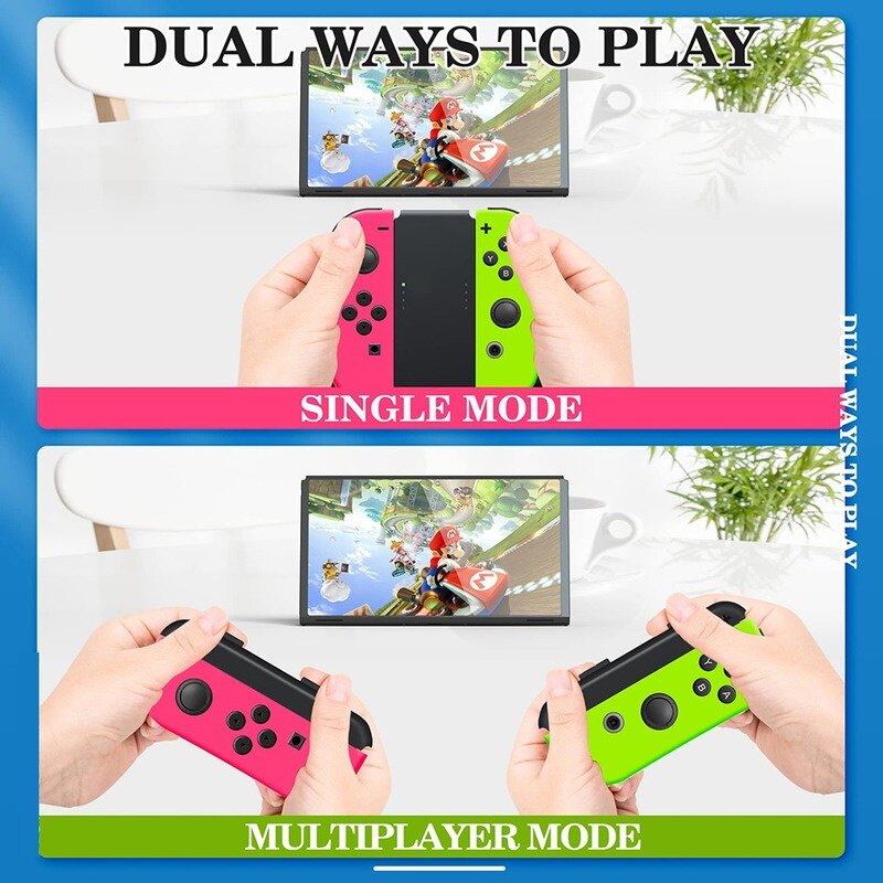 Wireless Control JoyCon Gamepad For Nintendo Switch Oled Controllers With Straps Dual Vibration Joysticks For NS Switch Joypad