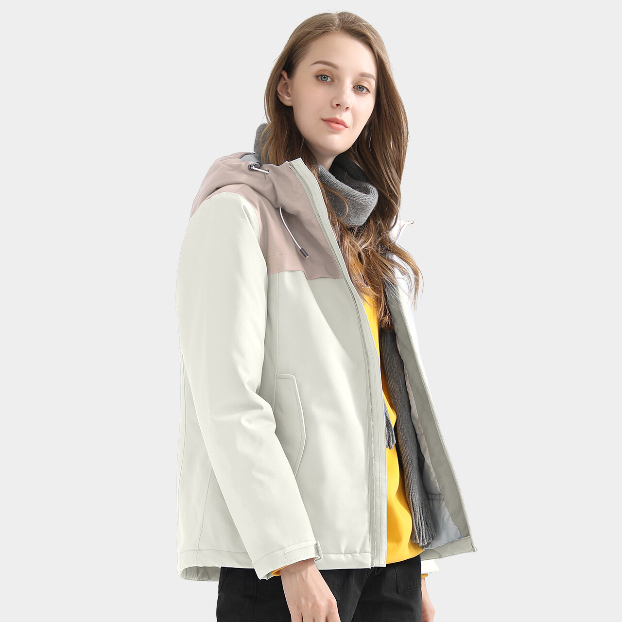 Camel women's fall and winter cotton jacket waterproof and windproof jacket