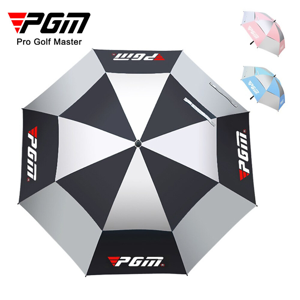 PGM Golf Umbrella Manual/Automatic Sunshade Umbrella Double Layer Thickened Extra Large Umbrella Large Lightning Protection and Hanging Prevention YS003